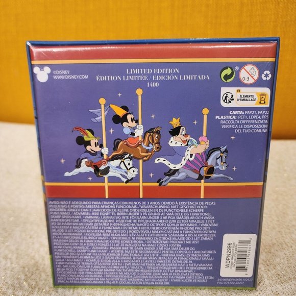 Loungefly Disney Mickey Minnie Brave Little Tailor Carousel Sliding 3" LE Pin - Picture 7 of 11